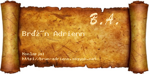 Brün Adrienn névjegykártya